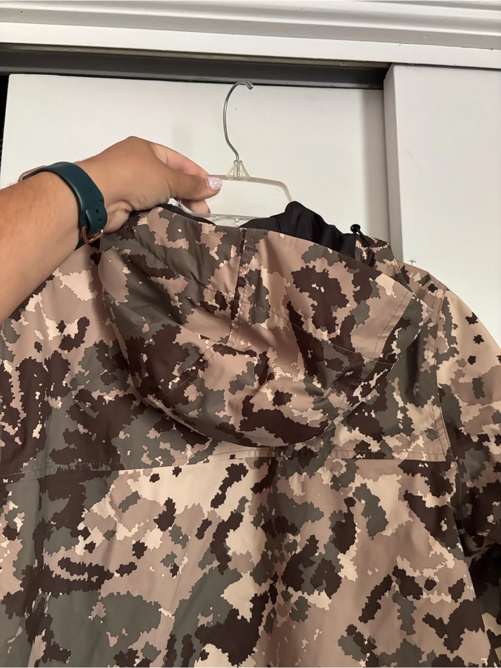 The North Face Brown & Tan Camo Shell Jacket